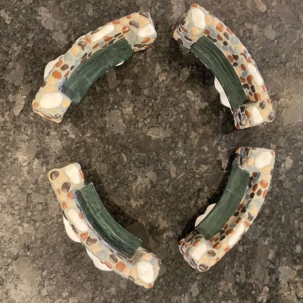 Dept 56 Curved Stone Benches